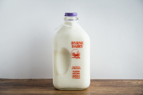 Byrne Farm Fresh Glass Milk Half Gallon 1%