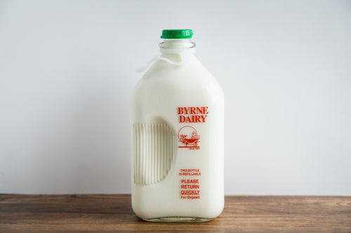 Byrne Farm Fresh Glass Milk Half Gallon 2%