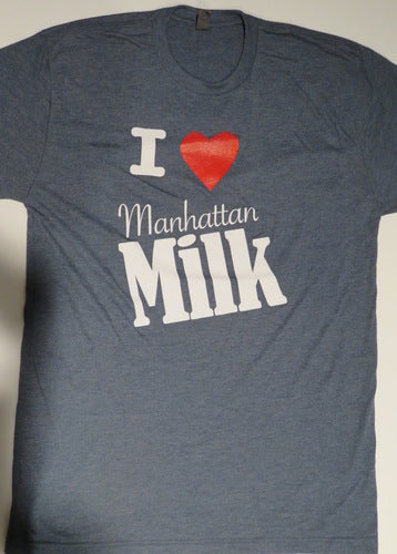I Love Manhattan Milk Blue T