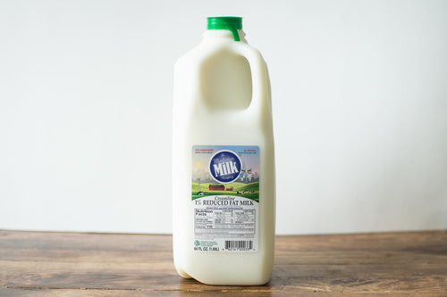 Manhattan Milk 1% MIlk Creamline Grass-Fed Half Gallon