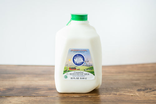 Manhattan Milk 1% MIlk Creamline Grass-Fed Quart