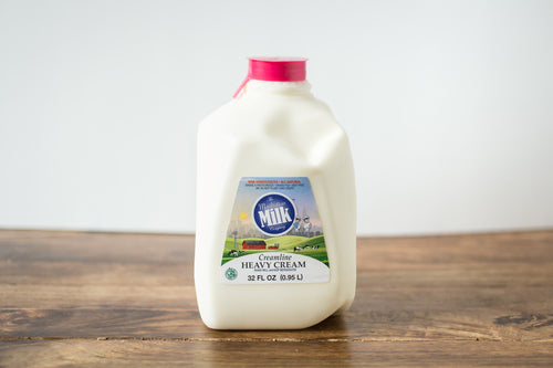 Manhattan Milk Heavy Cream Creamline Grass-Fed Quart