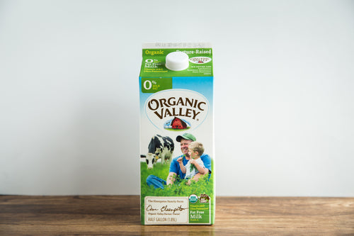Organic Valley Half Gallon Skim