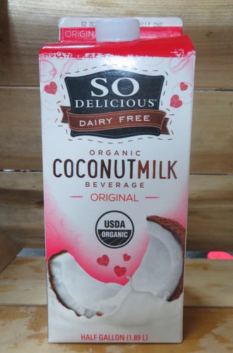 So Delicious Organic Coconut Milk Half Gallon
